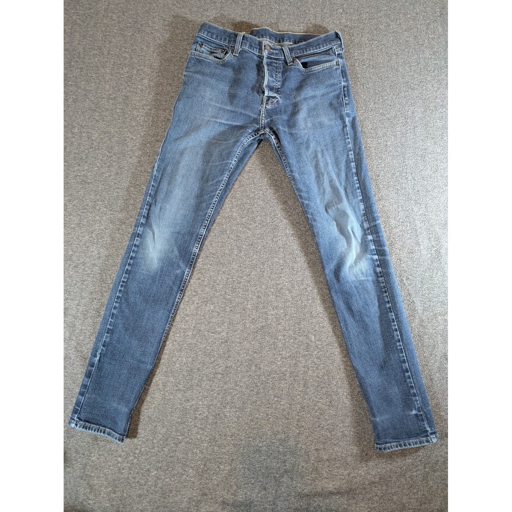 Hollister Classic Straight Men's Size 32x30 Button Fly Medium Wash Denim Jeans